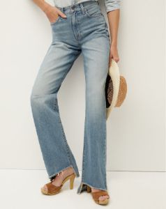 Dylan Straight-Leg Jean | Step Hem sold by Veronica Beard