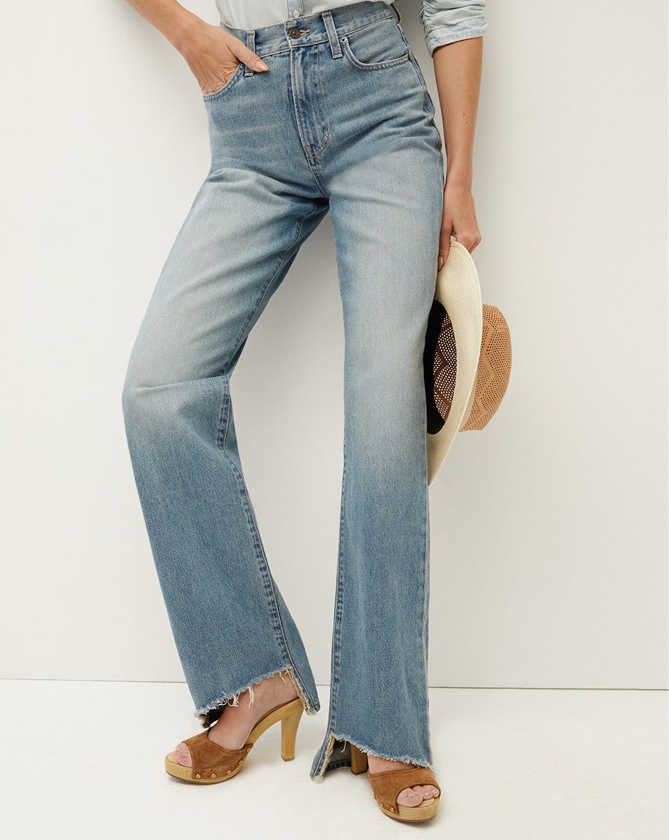 Dylan Straight-Leg Jean | Step Hem sold by Veronica Beard product image thumbnail 2
