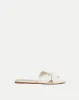 Seraphina Leather Twist Sandal sold by Veronica Beard