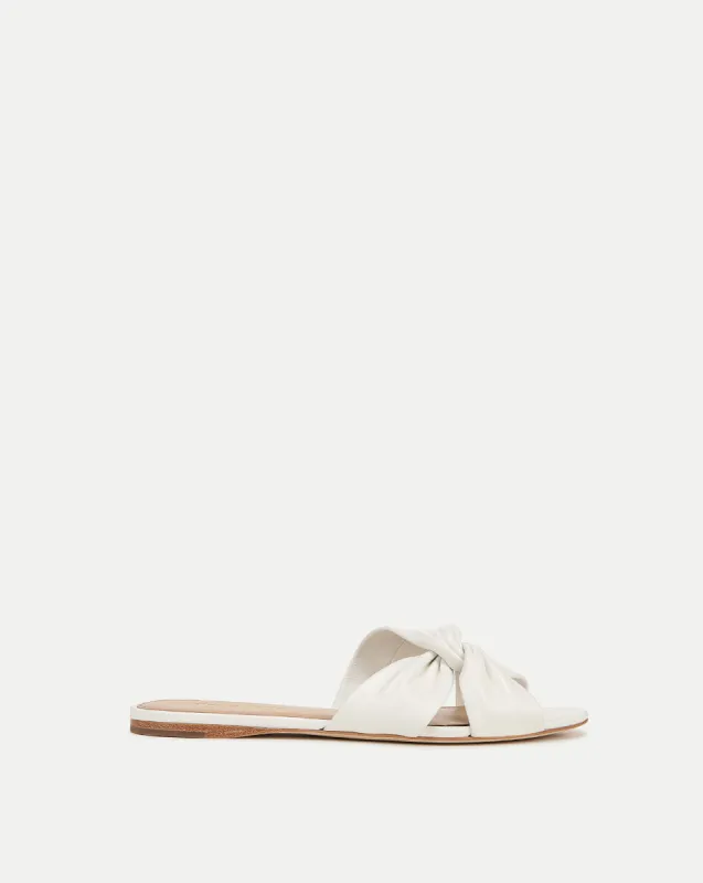 Seraphina Leather Twist Sandal sold by Veronica Beard