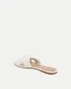 Seraphina Leather Twist Sandal sold by Veronica Beard