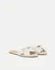 Seraphina Leather Twist Sandal sold by Veronica Beard