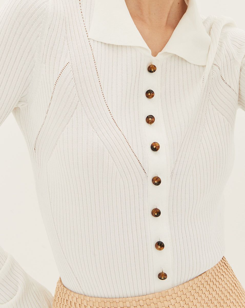 Fiola Ribbed Cardigan sold by Veronica Beard product image thumbnail 3