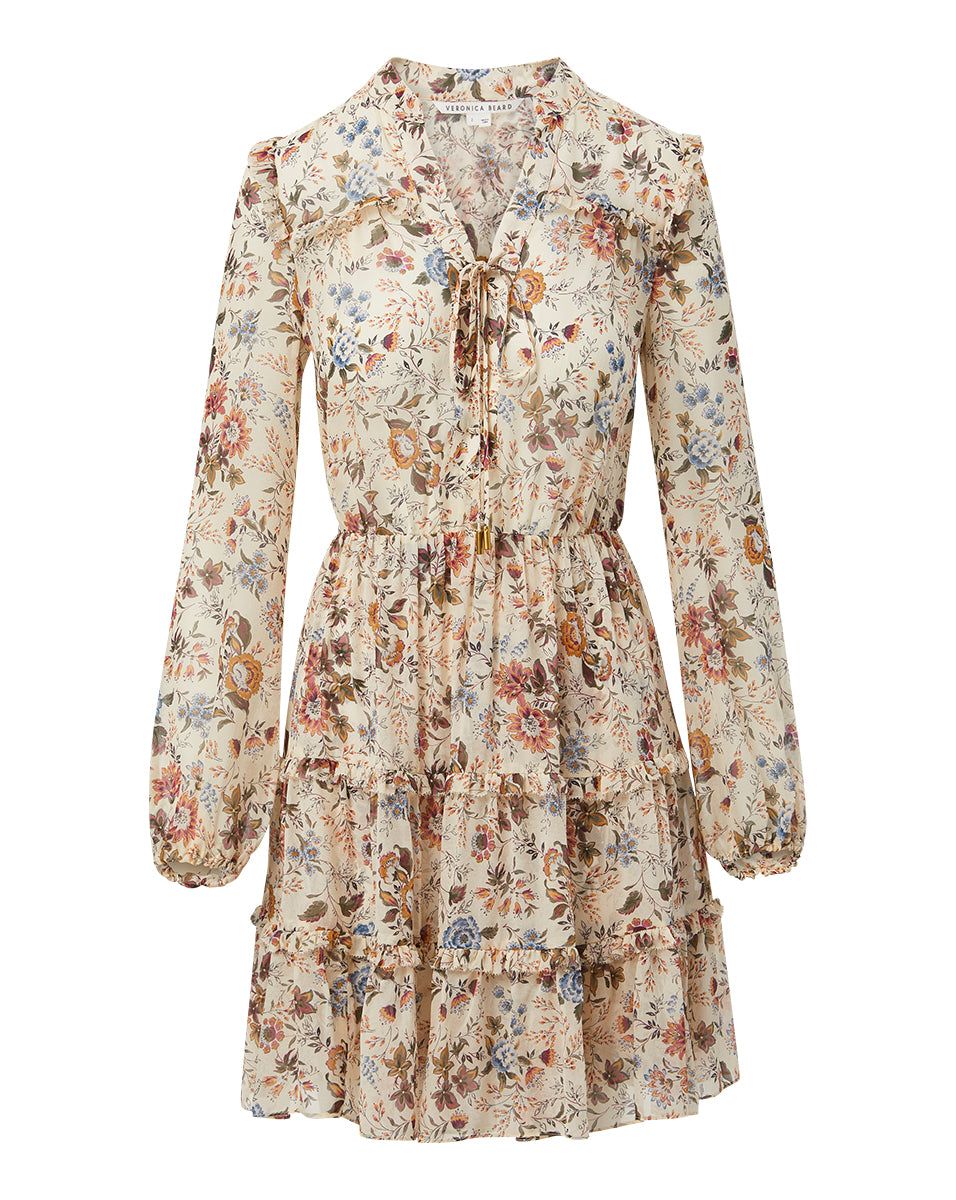 Justine Floral Silk-Georgette Dress sold by Veronica Beard product image thumbnail 5