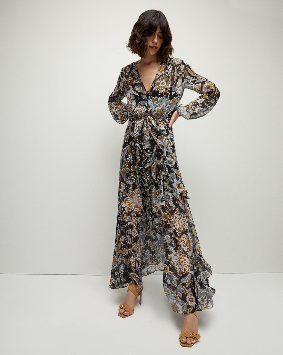 Isra Brushstroke Maxi Dress sold by Veronica Beard product image thumbnail 2