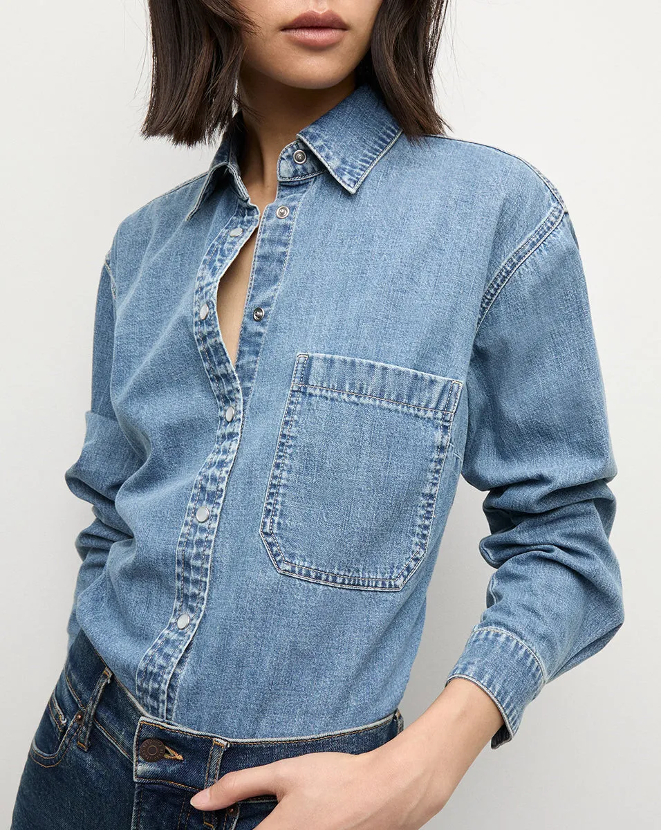 Aderes Denim Shirt sold by Veronica Beard product image thumbnail 3