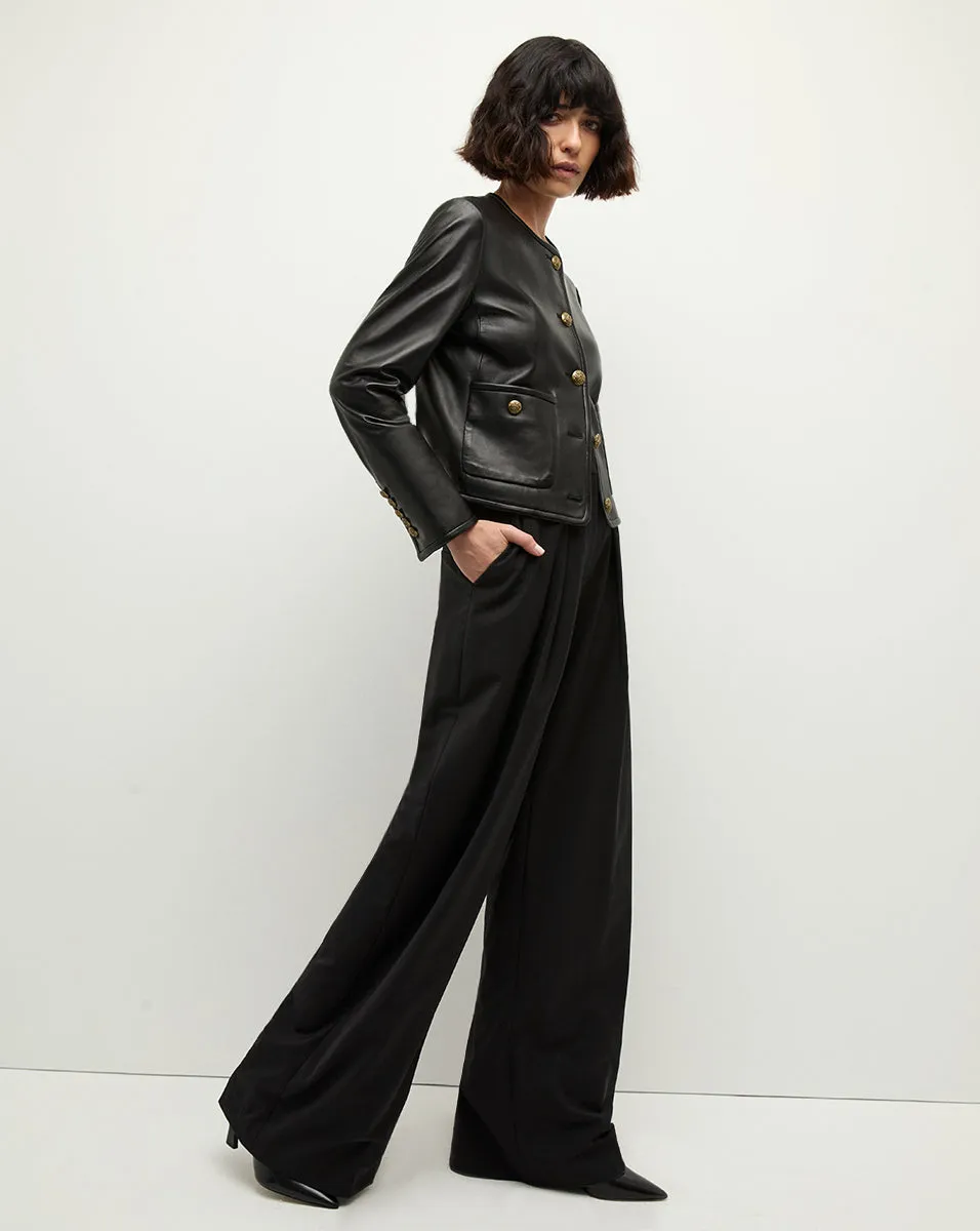 Andrea Leather Jacket sold by Veronica Beard product image thumbnail 3