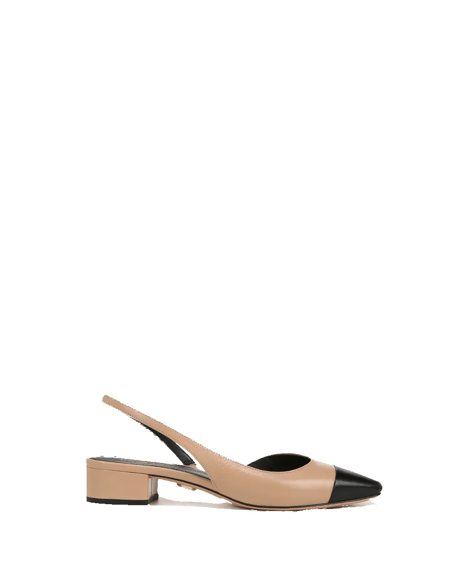 Cecile Leather Cap-Toe Slingback sold by Veronica Beard product image thumbnail 5