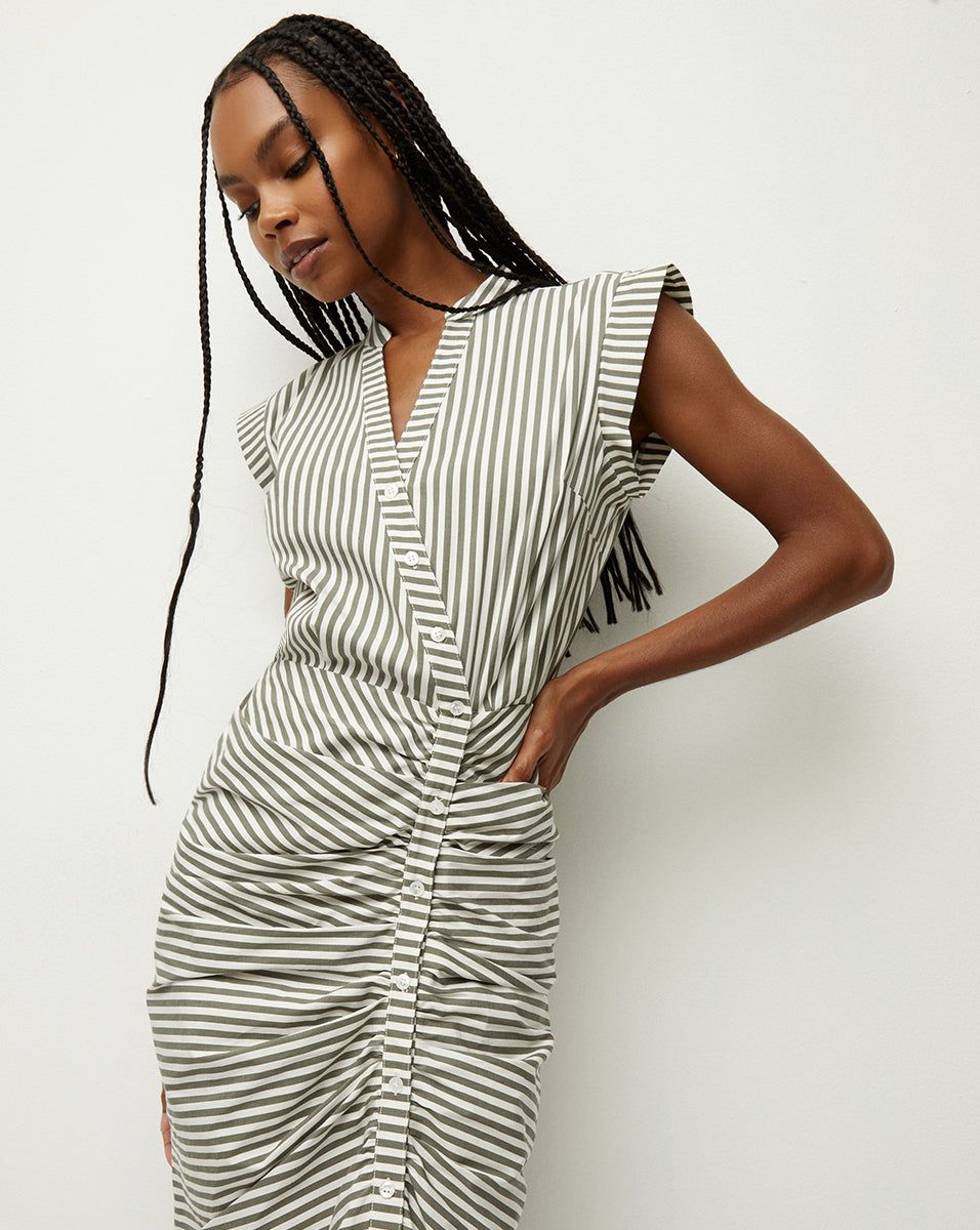 Ruched Shirtdress sold by Veronica Beard product image thumbnail 2
