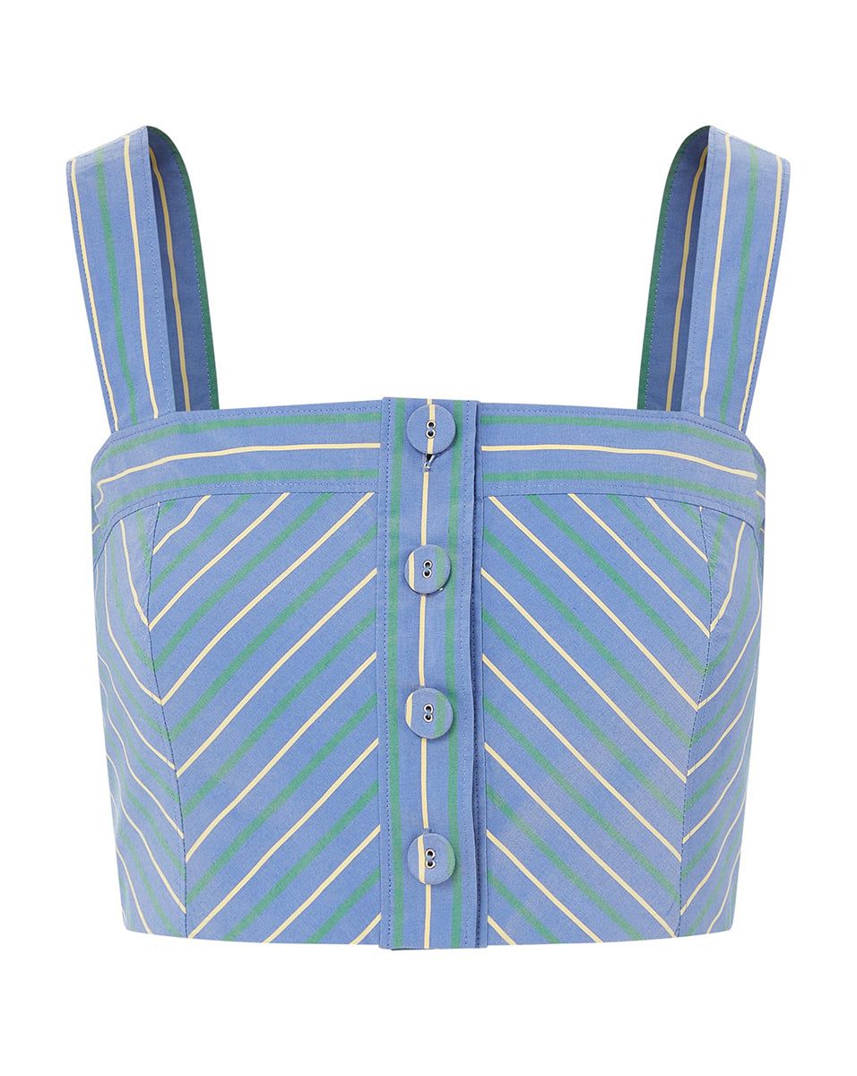Milton Striped Crop Top sold by Veronica Beard product image thumbnail 5