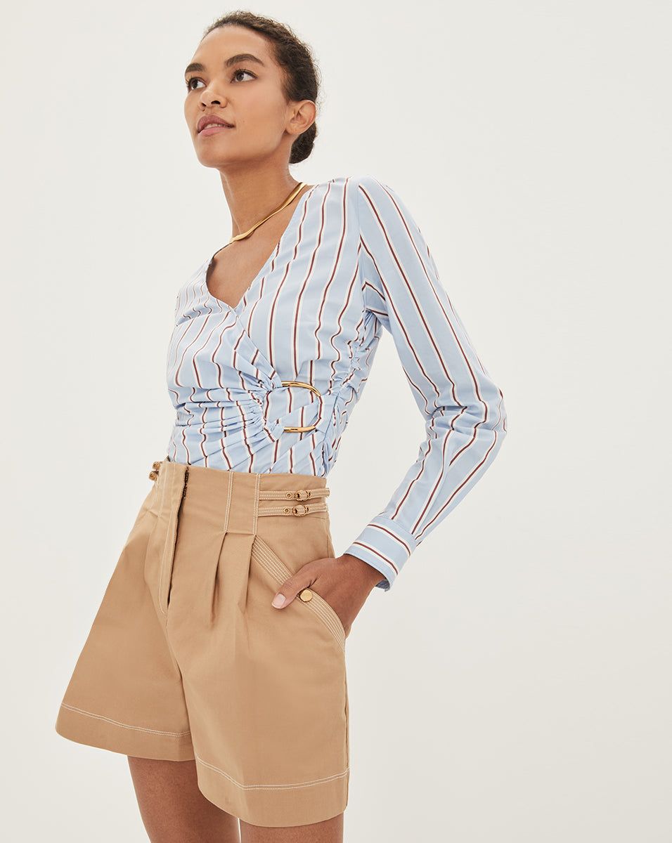 Ozzie Striped Top sold by Veronica Beard