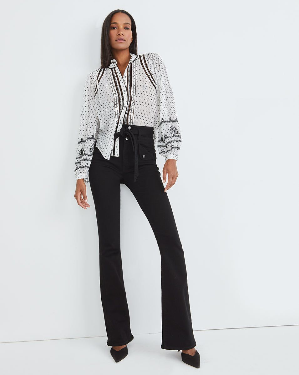 Pilotti Swiss-Dot Blouse sold by Veronica Beard