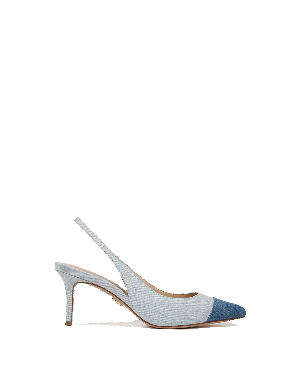 Liliana Denim Slingback Pump sold by Veronica Beard product image thumbnail 5