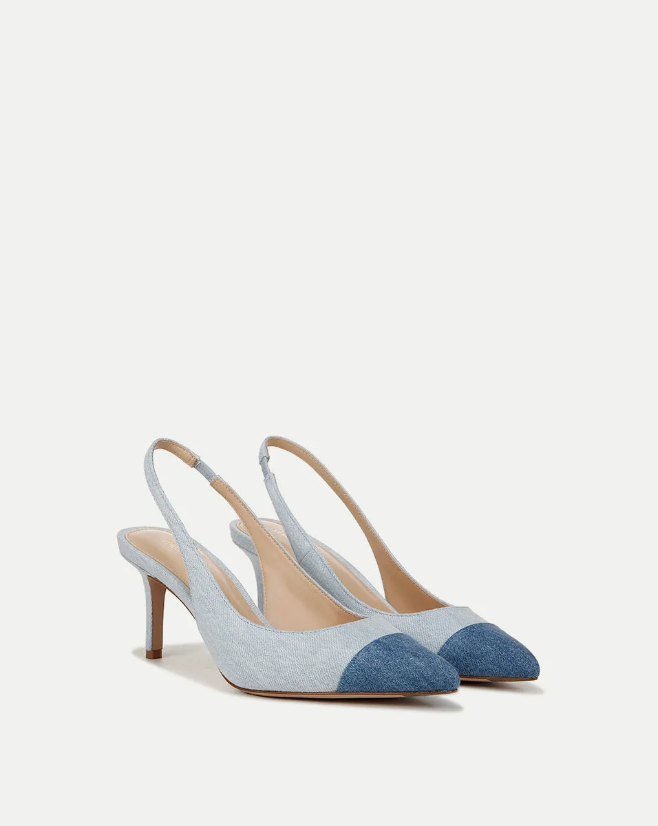 Liliana Denim Slingback Pump sold by Veronica Beard product image thumbnail 2