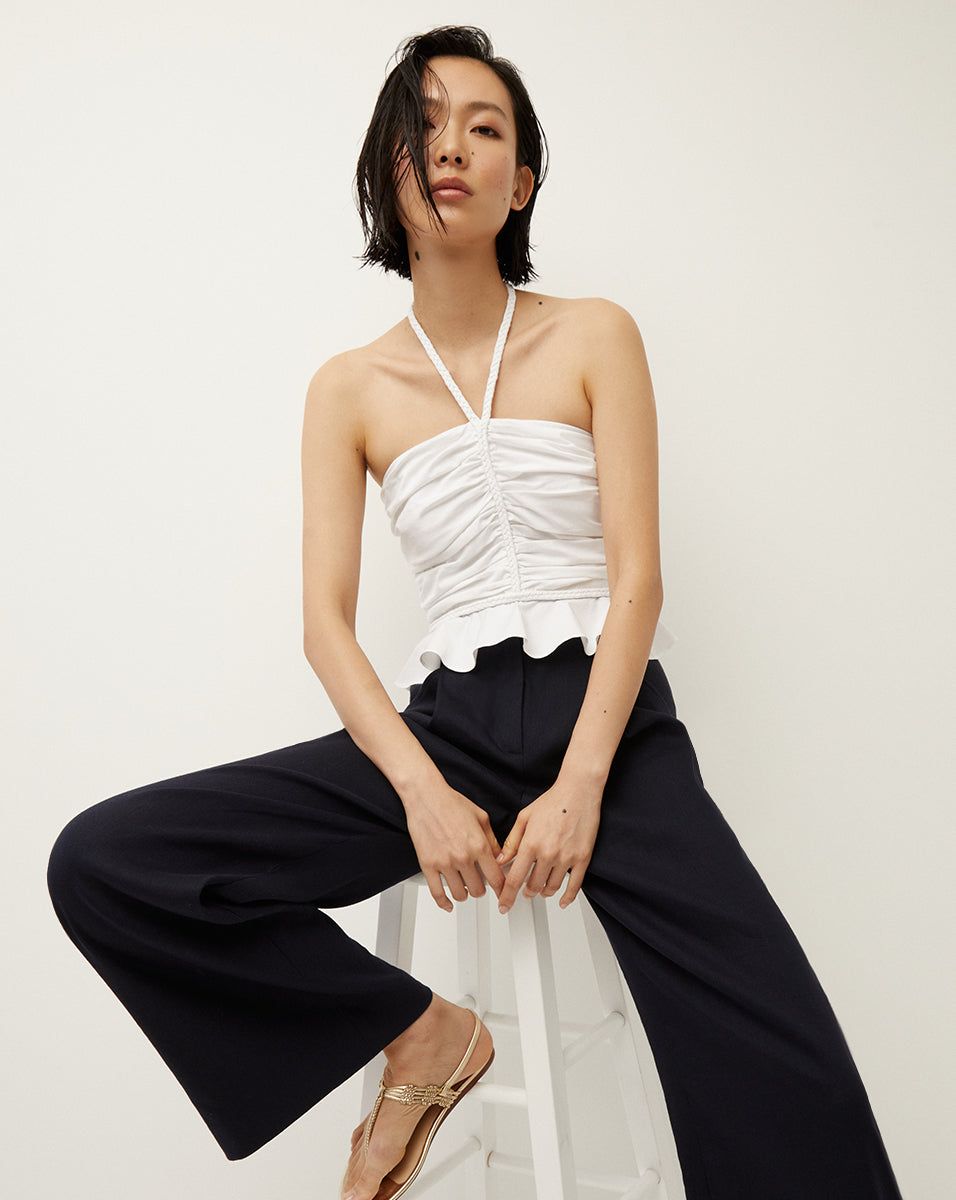 Arienne Peplum-Hem Top sold by Veronica Beard