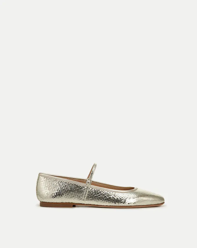 Ellie Metallic Flat sold by Veronica Beard