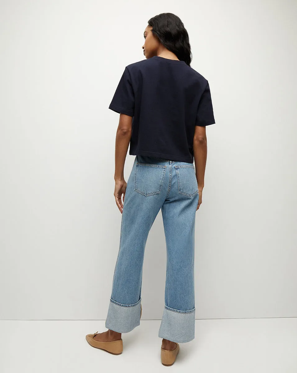 Monty Cotton Cropped Tee sold by Veronica Beard product image thumbnail 4