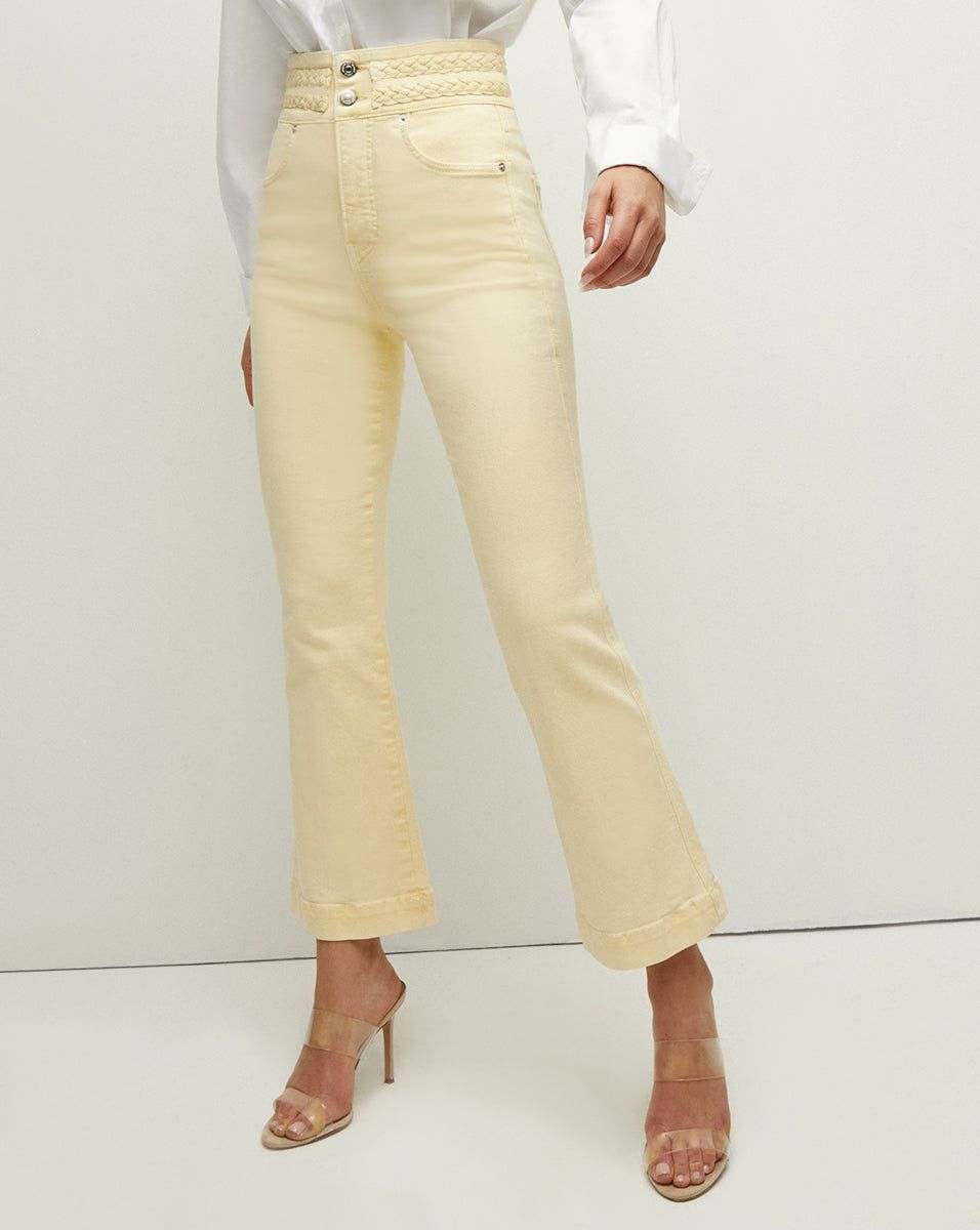 Carson Kick-Flare Jean | Double-Braid Waistband sold by Veronica Beard product image thumbnail 2