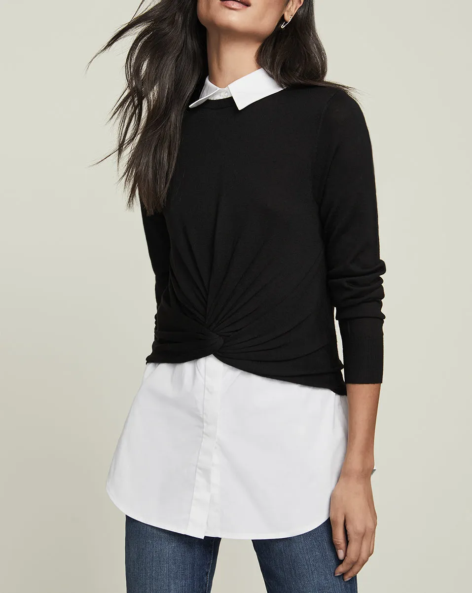 Phebe Mixed-Media Pullover sold by Veronica Beard product image thumbnail 4