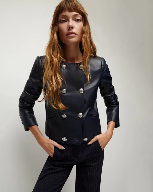 Winslow Leather Jacket sold by Veronica Beard
