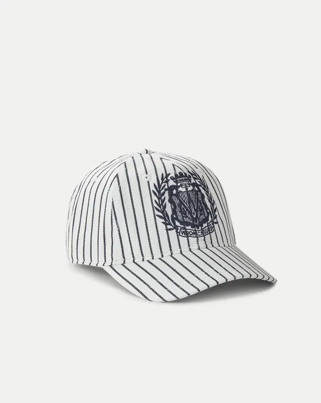 Striped Baseball Hat | Logo Crest sold by Veronica Beard