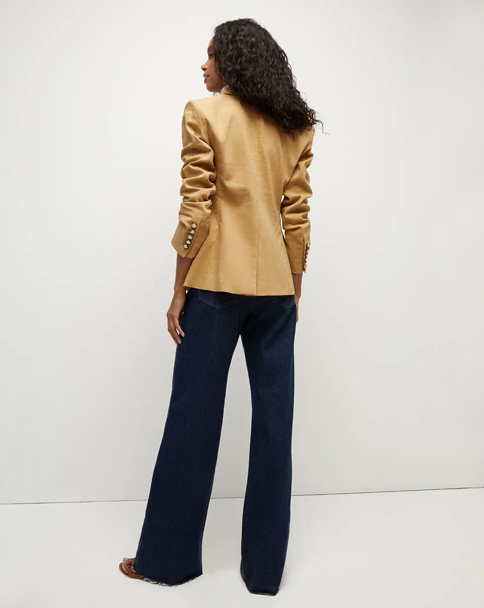 Clifton Stretch-Linen Dickey Jacket sold by Veronica Beard product image thumbnail 4