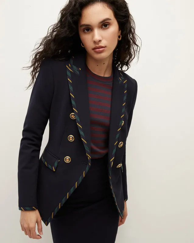 Miller Striped Piping Dickey Jacket sold by Veronica Beard