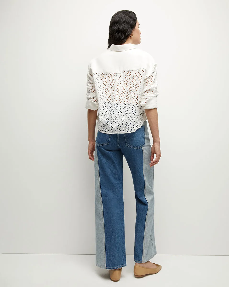 Aderes Cotton Eyelet Shirt sold by Veronica Beard product image thumbnail 5