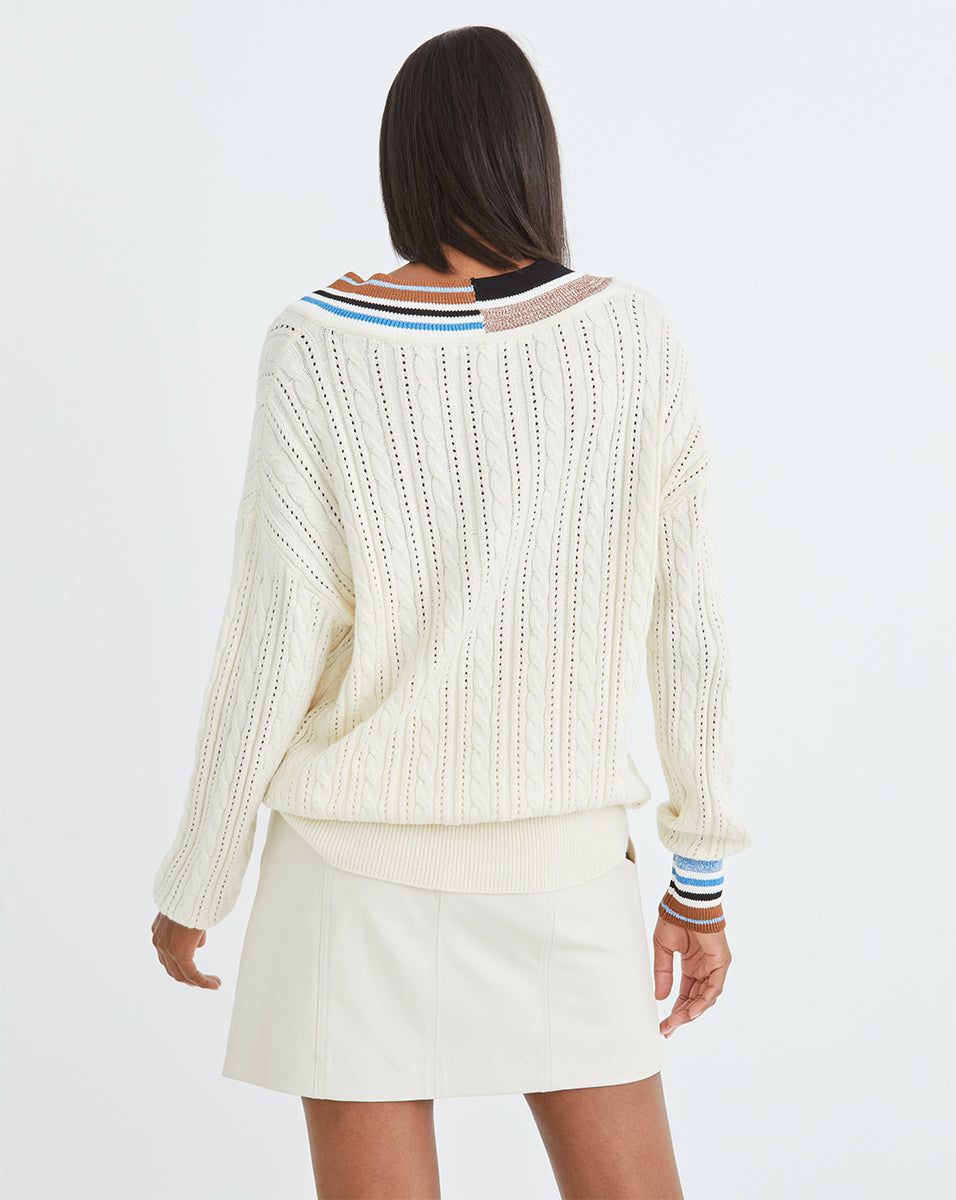 Rory V-Neck Pullover sold by Veronica Beard product image thumbnail 4