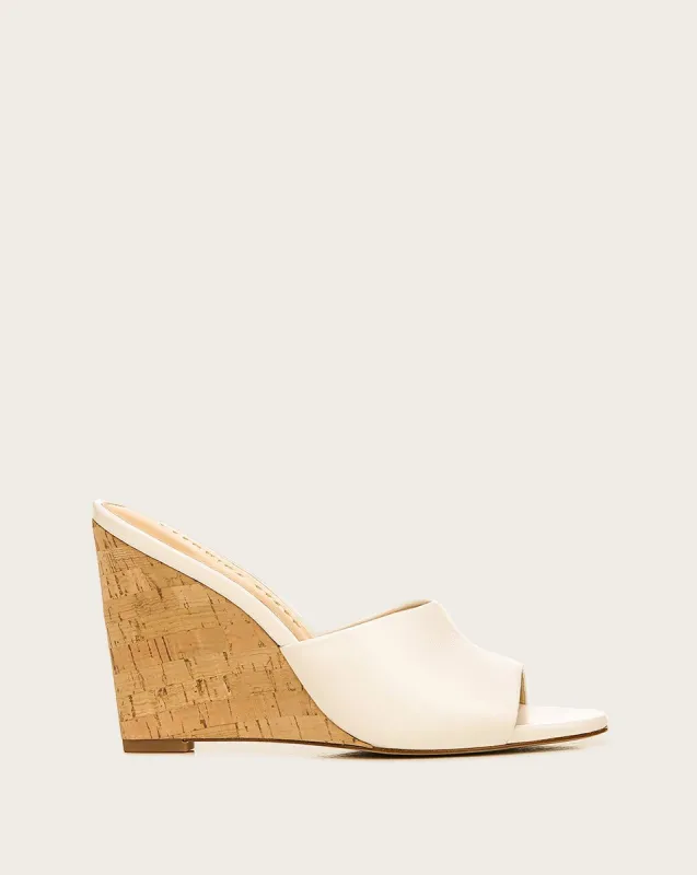 Dali Wedge Leather Sandal sold by Veronica Beard