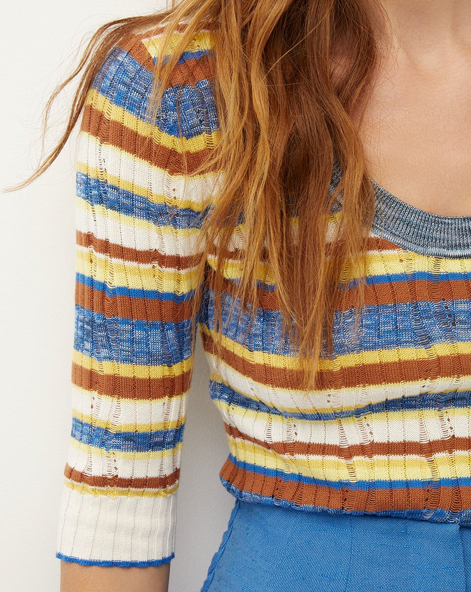 Chantal Knit Scoopneck Pullover sold by Veronica Beard product image thumbnail 3