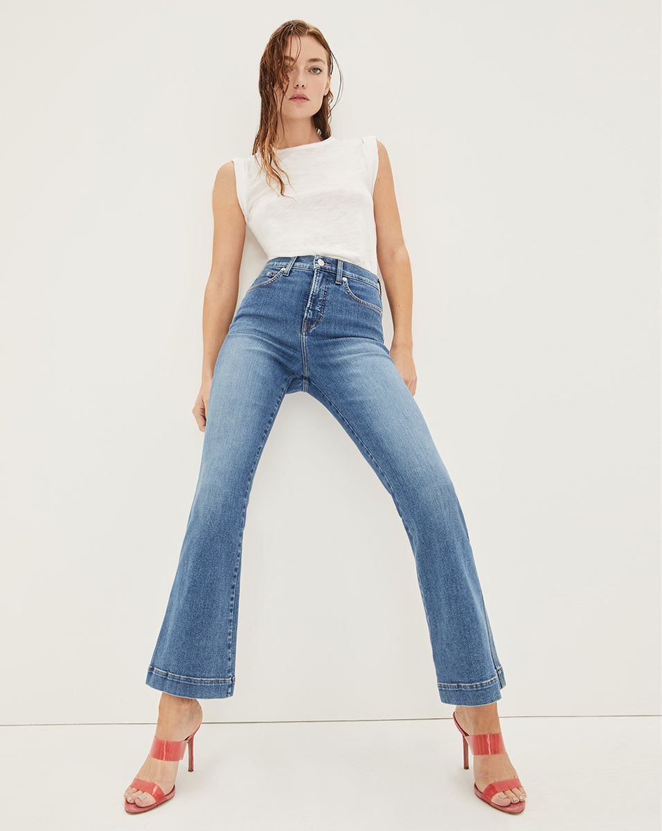 Carson Kick-Flare Jean sold by Veronica Beard