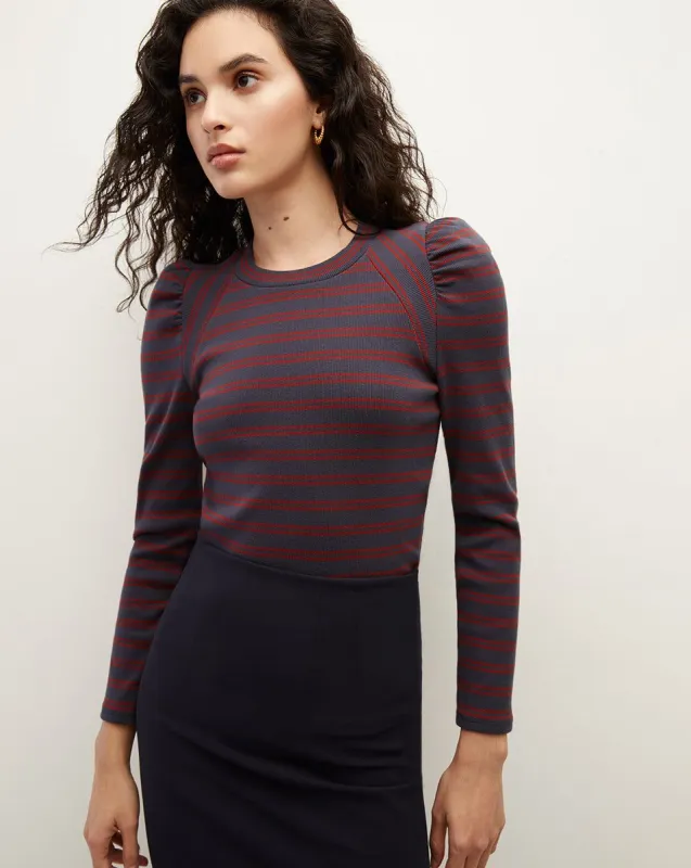 Delano Puff-Sleeve Top sold by Veronica Beard