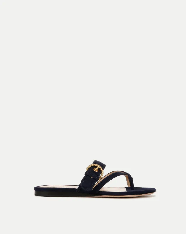 Salva Suede Crisscross Sandal sold by Veronica Beard