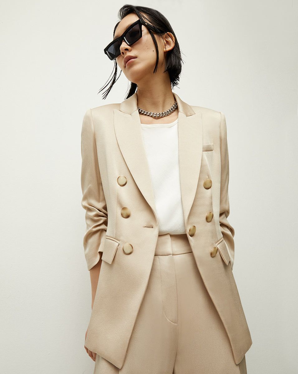 Tomi Satin Dickey Jacket sold by Veronica Beard