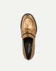 Penny Leather Loafer Heel sold by Veronica Beard