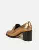 Penny Leather Loafer Heel sold by Veronica Beard