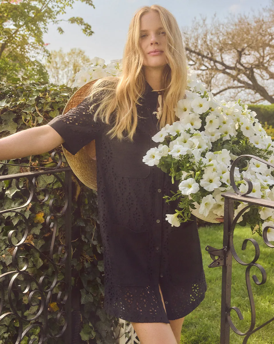 Rafaela Cotton Eyelet Shirtdress sold by Veronica Beard product image thumbnail 5