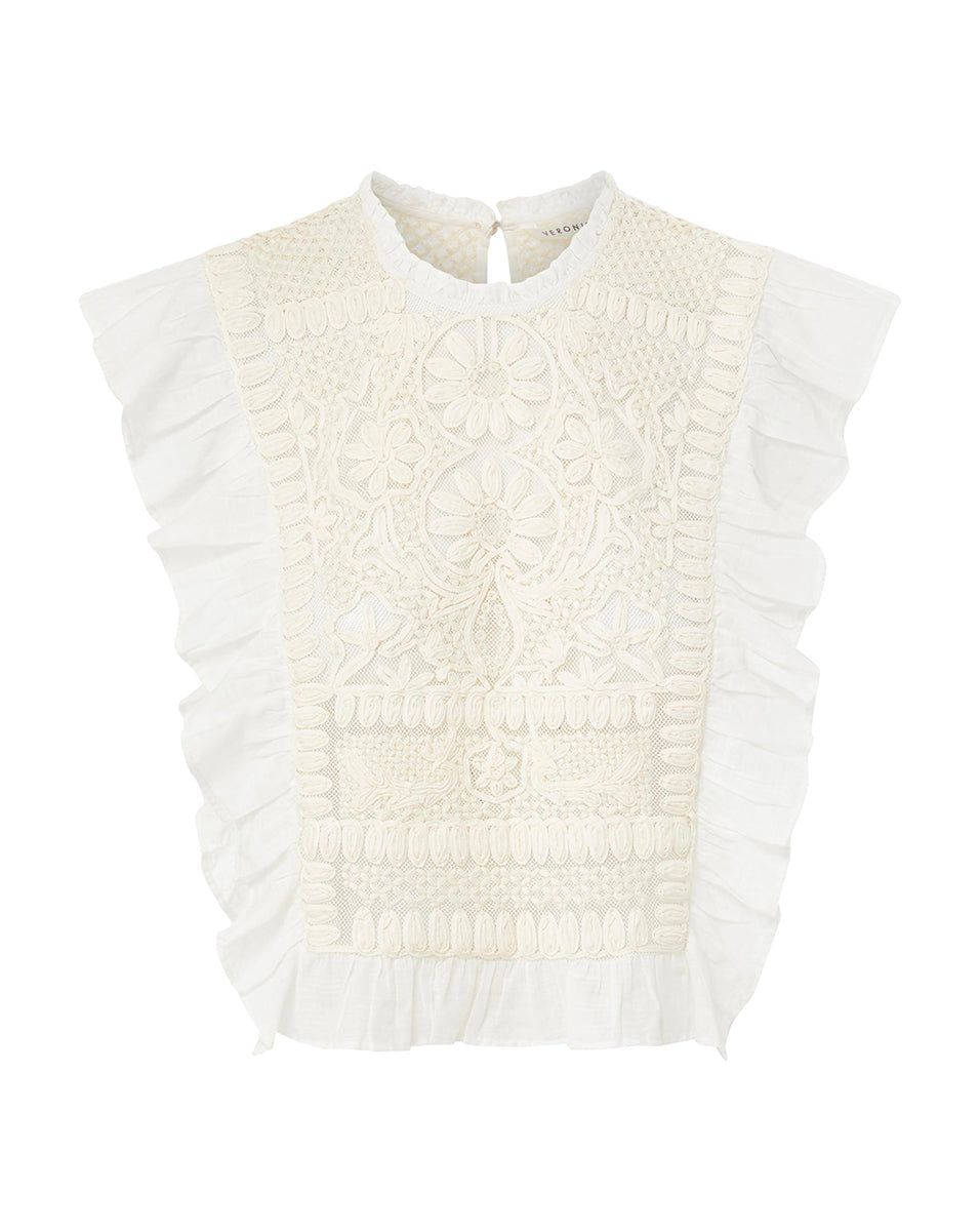 Capriana Embroidered Top sold by Veronica Beard product image thumbnail 5