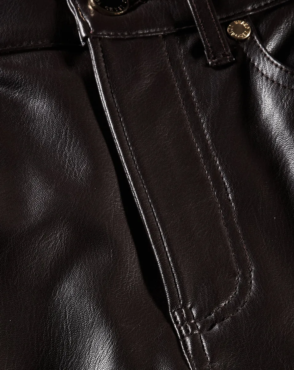 Beverly Vegan Leather Skinny-Flare Pant sold by Veronica Beard product image thumbnail 3