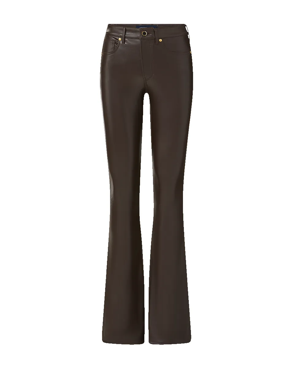 Beverly Vegan Leather Skinny-Flare Pant sold by Veronica Beard product image thumbnail 5