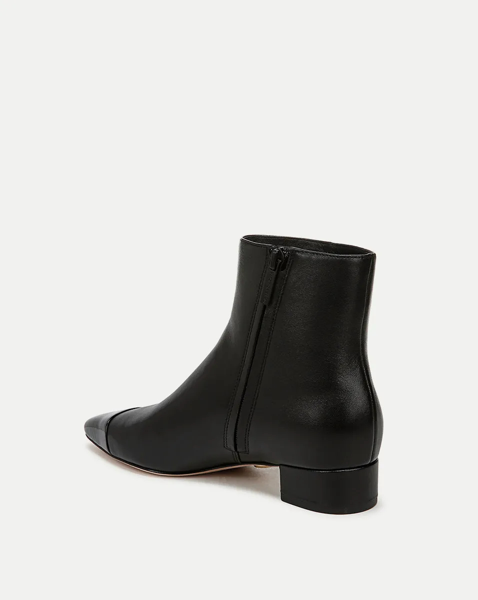 Cecile Leather Cap-Toe Bootie sold by Veronica Beard product image thumbnail 4