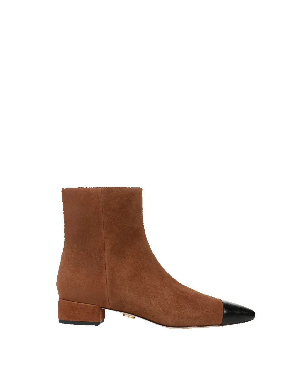 Cecile Suede Cap-Toe Bootie sold by Veronica Beard product image thumbnail 5