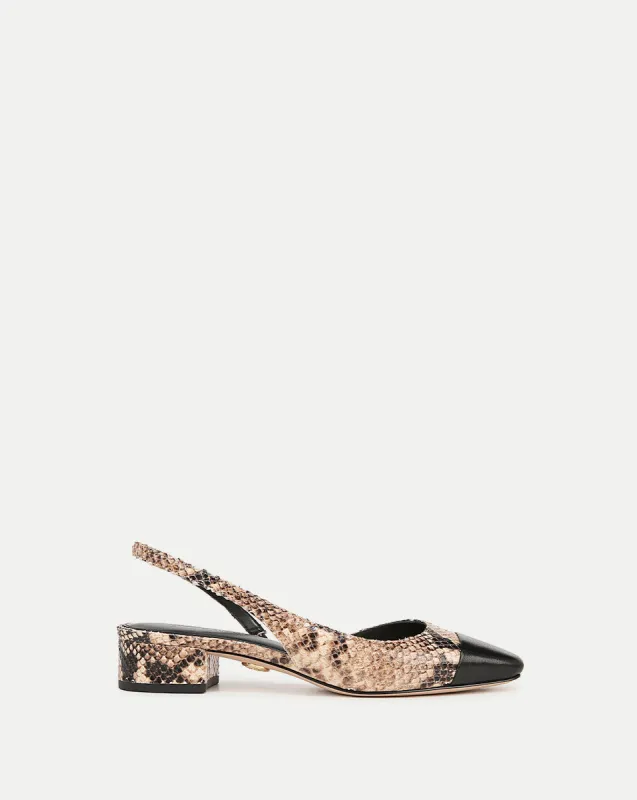 Cecile Snakeskin-Embossed Slingback sold by Veronica Beard
