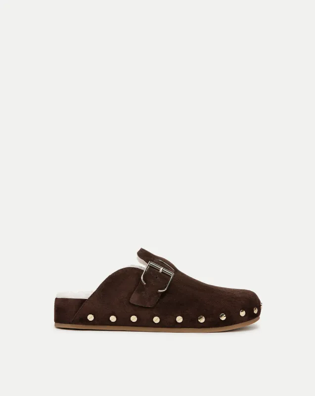 Fern Shearling Clog sold by Veronica Beard