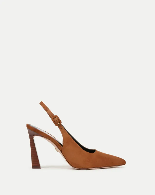 Callie Suede Slingback Pump sold by Veronica Beard