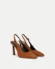 Callie Suede Slingback Pump sold by Veronica Beard