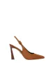 Callie Suede Slingback Pump sold by Veronica Beard