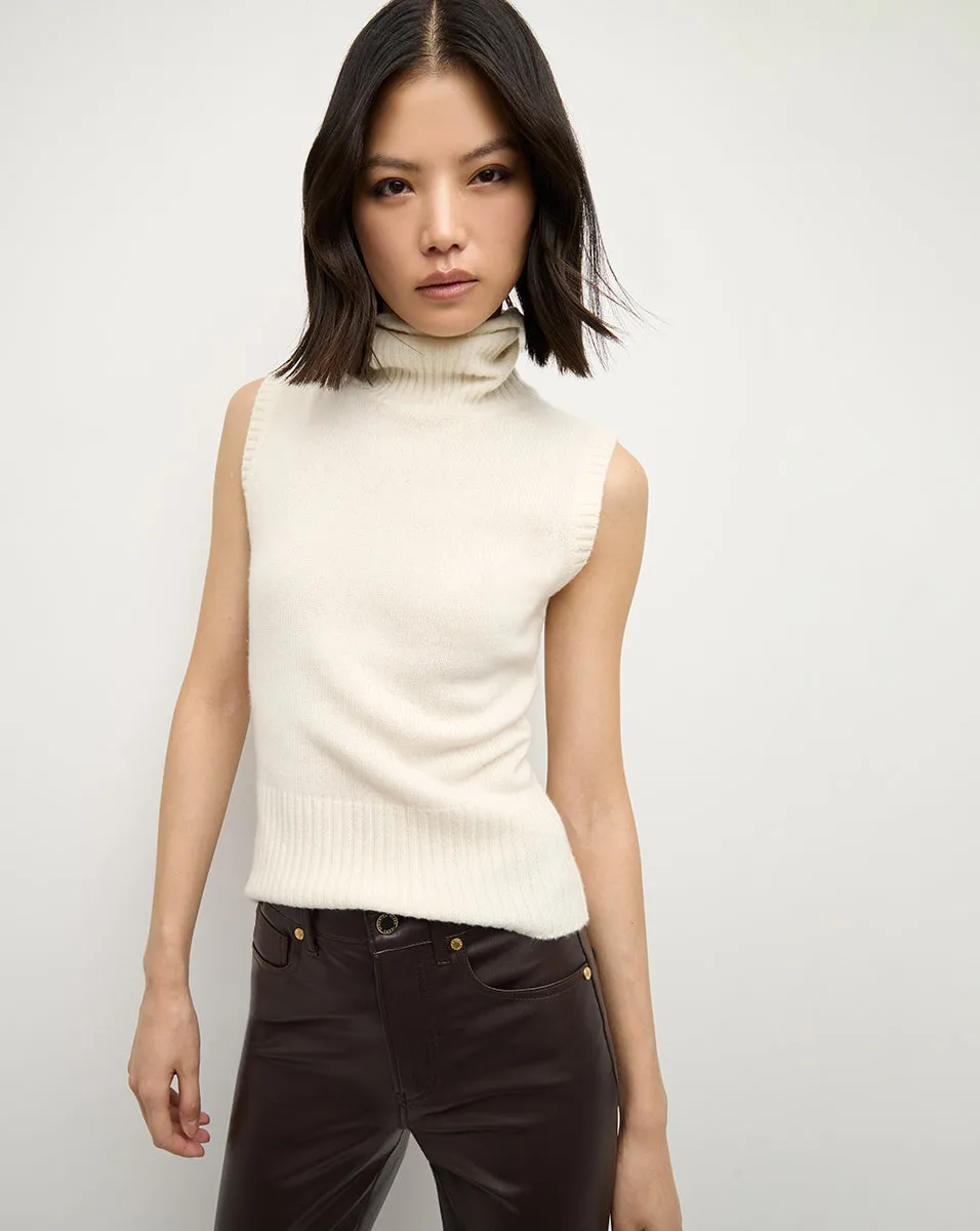 Mazzy Cashmere Sleeveless Sweater sold by Veronica Beard