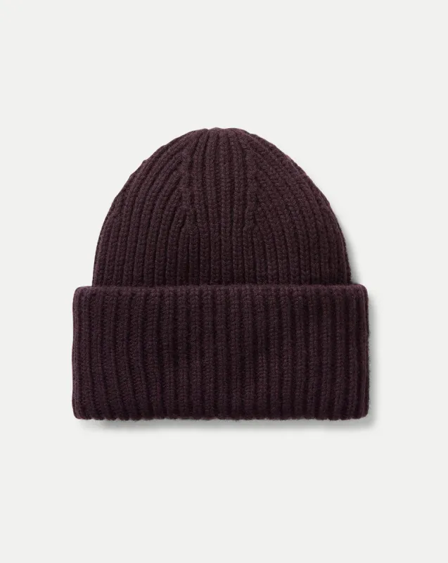 Cashmere Foldover Beanie sold by Veronica Beard